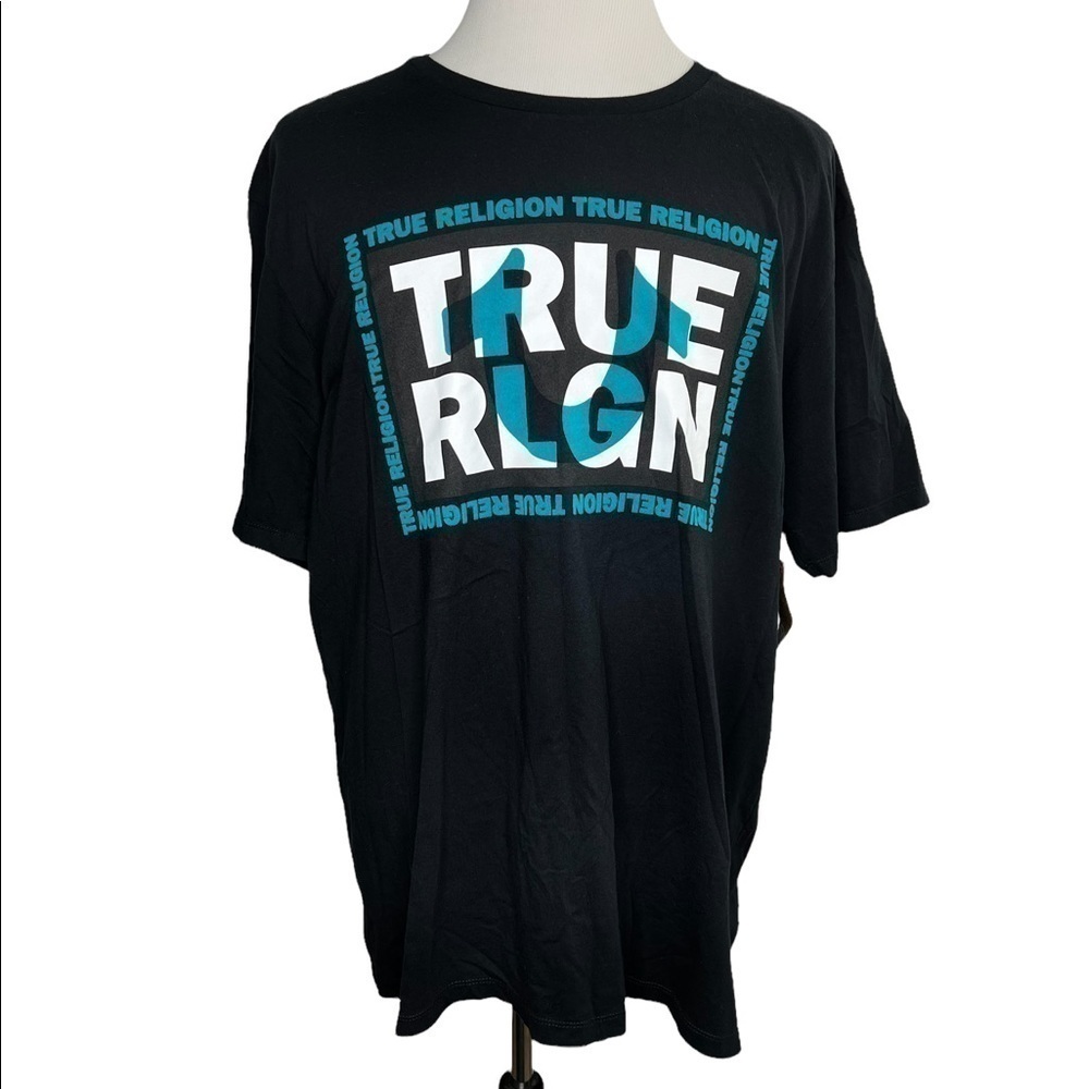 True Religion World Tour Frame SS Crew Neck Tee Shirt
